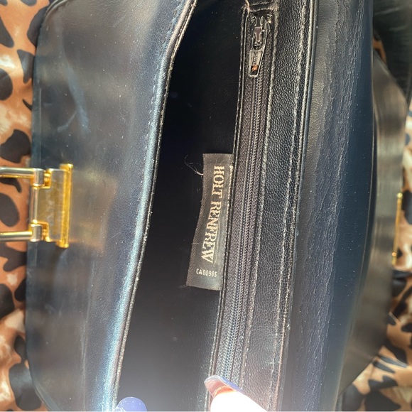 Vintage Navy Blue Holt Renfrew Purse - Picture 6 of 7